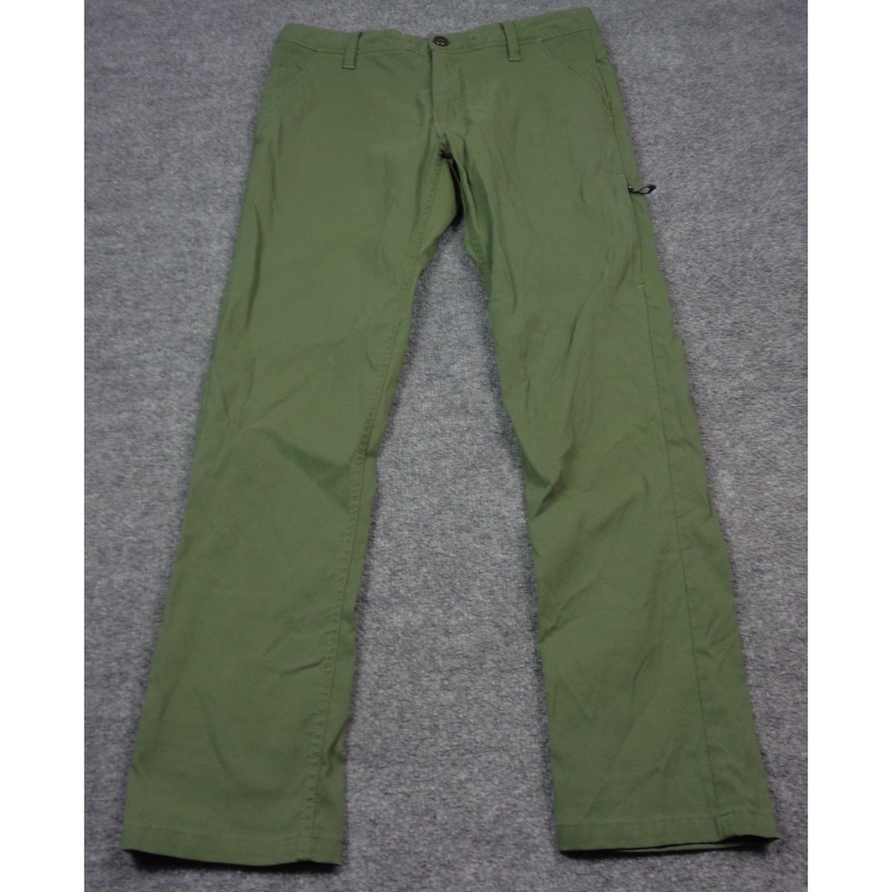686 Everywhere Pants Men 30x30 Green Slim Fit Straight Drawstring Outdoor Travel - Picture 1 of 12